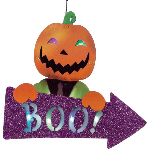 Halloween Pumpkin Boo LED Sign (30cm) - Compare Prices & Where To Buy ...