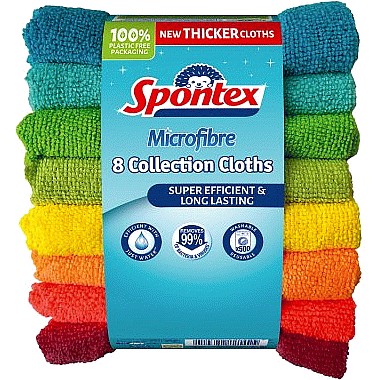 SPONTEX - Microfibre Collection XXL - 4 Microfibres XXL - Multi