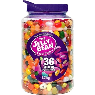 Jelly Bean Factory Gourmet Jelly Beans 36 Huge Flavours (1.2kg ...