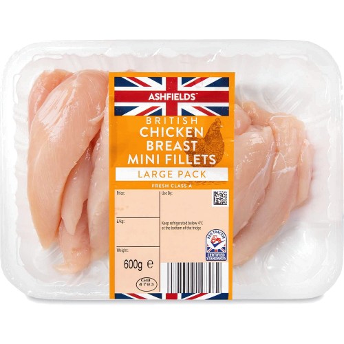 Sainsbury's British Fresh Chicken Breast Mini Fillets 640g