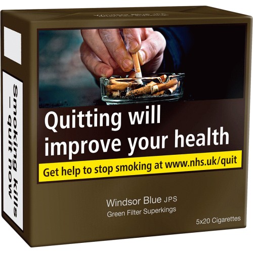 Windsor Blue Green Filter Superkings Cigarettes Multipack (100 ...