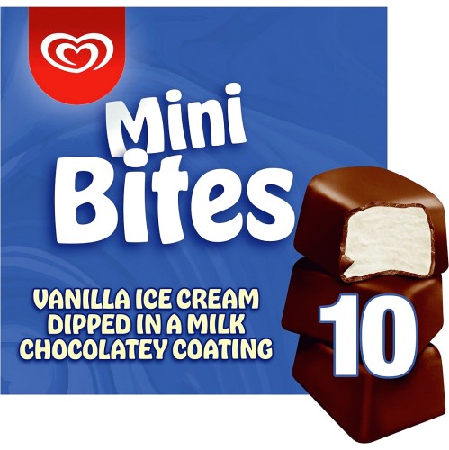 Walls Mini Bites Vanilla 10 X 100ml Compare Prices Trolley Co Uk