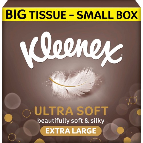 Kleenex Extra Large Facial Tissue for Men 2ply 90 Sheets, Pack of 6