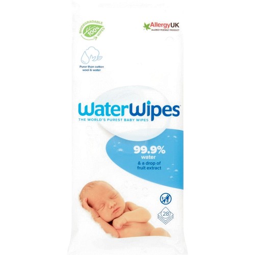 WaterWipes Baby Wipes Sensitive Weaning Plastic Free Wipes 60 Wipes 60 per  pack