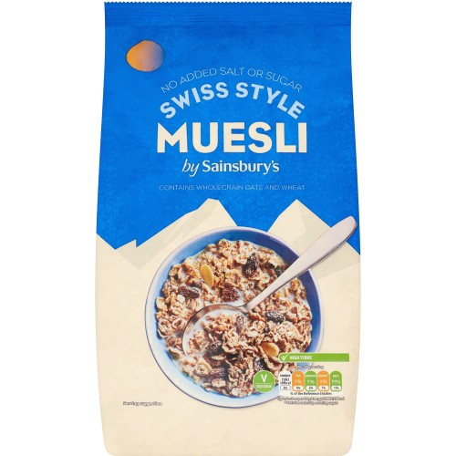 Sainsbury's Swiss Style Muesli No Added Salt & Sugar (1kg) Compare Prices & Where To Buy