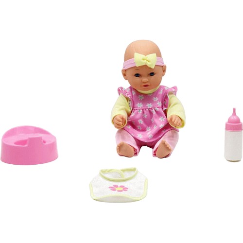 Hapello Potty Training Baby Doll (12 inch) Pink Daisies - Compare ...