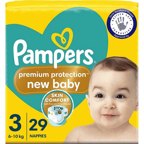 Pampers New Baby Size 3 42 Nappies 6kg10kg Essential Pack (42