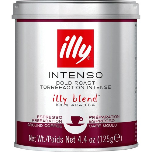 illy Ground Coffee Espresso - 100% Arabica Coffee Ground – Classico Medium  Roast - Notes of Caramel, Orange Blossom & Jasmine - Rich Aromatic Profile