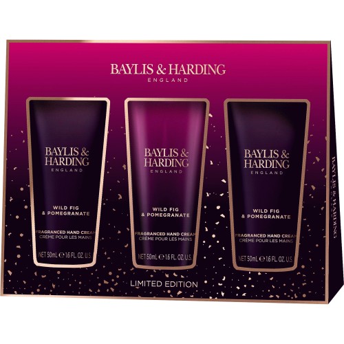 Baylis & Harding Wild Fig & Pomegranate Hand Cream Set (3 x 50ml ...