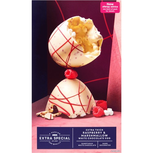 ASDA Extra Special Raspberry & Marshmallow White Chocolate Easter Egg