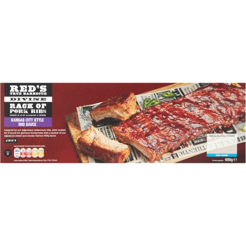 Reds True Barbecue Divine Rack Of Pork Ribs With Glorious Kansas City Style Bbq Sauce 600g 6375