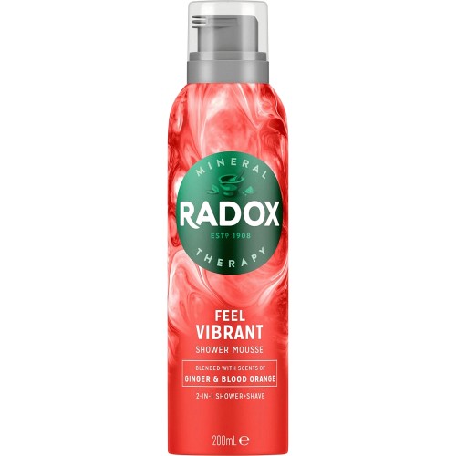 Radox Mineral Therapy 2-in-1 Shave + Shower Mousse Feel Vibrant (200ml ...