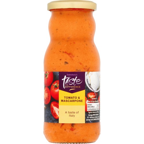 Sainsbury's Tomato & Mascarpone Pasta Sauce Taste the Difference (350g) -  Compare Prices & Where To Buy 