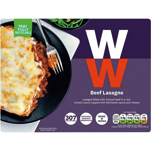 Weight Watchers from Heinz Frozen Beef Lasagne Ready Meal (320g) - Compare  Prices & Where To Buy 