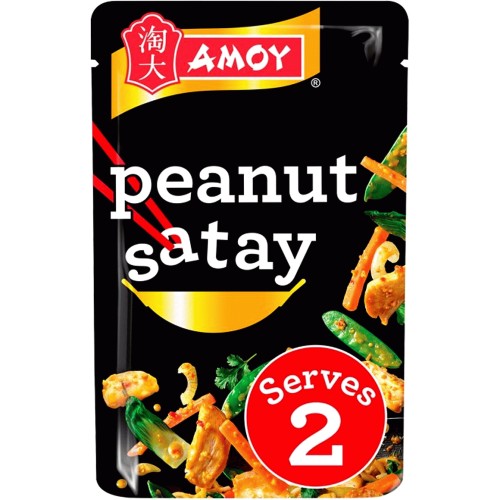 Amoy Roasted Peanut Satay Stir Fry Sauce (120g) Compare Prices