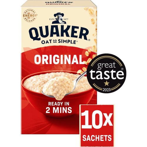 Quaker Oat So Simple Original Porridge Sachets (10 x 27g) - Compare Prices  & Where To Buy 