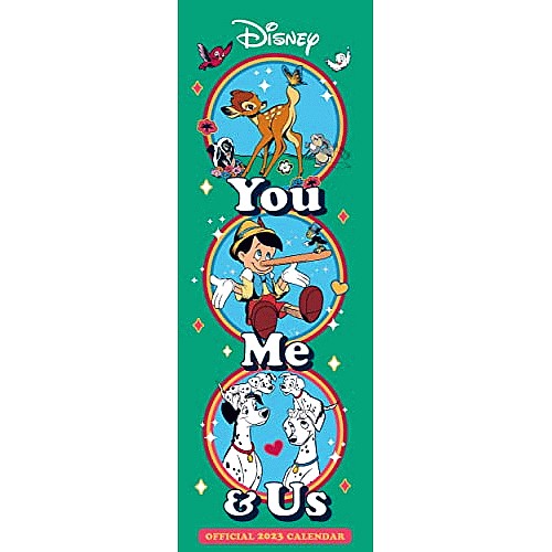 Disney You Me And Us 2023 Calendar Month To View Slim Wall Calendar