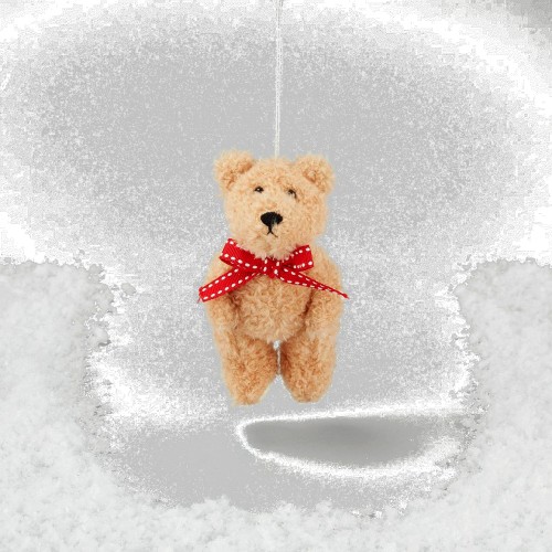 Morrisons Hanging Brown Teddy Bear Christmas Decoration Compare