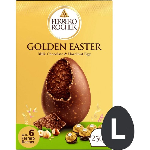 Ferrero Rocher Easter Egg Milk Chocolate & Hazelnut (250g) Compare