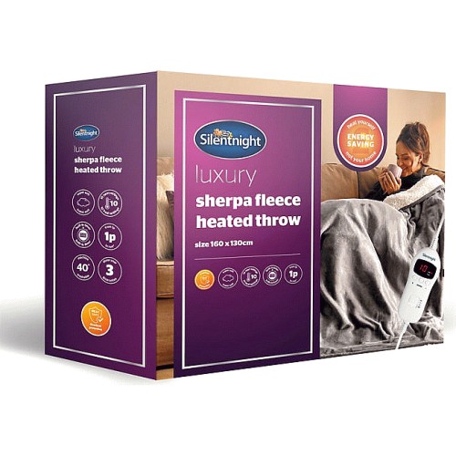 Silentnight luxury 2024 heated throw