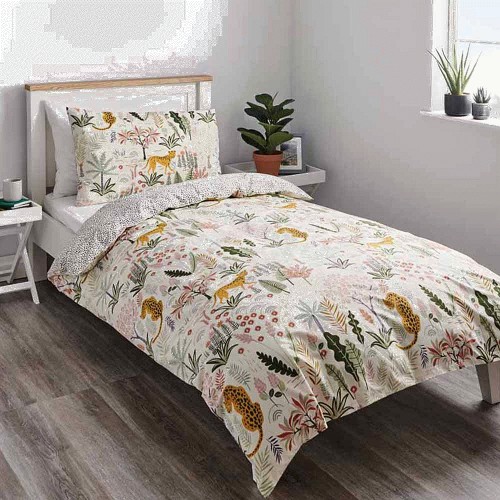 Grey Leopard Duvet -  UK