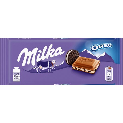 Milka Oreo Tab Milk Chocolate My American Shop