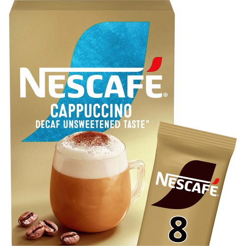 Nescafe Gold Cappuccino Decaf Unsweetened Instant Coffee Sachets 8 X 15g Compare Prices Trolley Co Uk