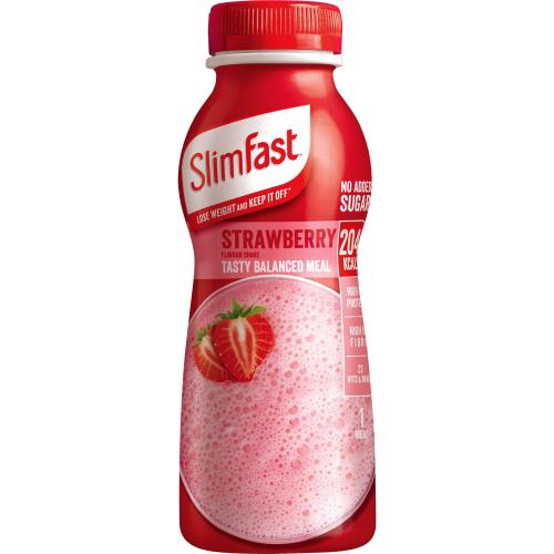 SlimFast Ready To Drink Milkshake Strawberry (6 X 325ml) - Compare ...