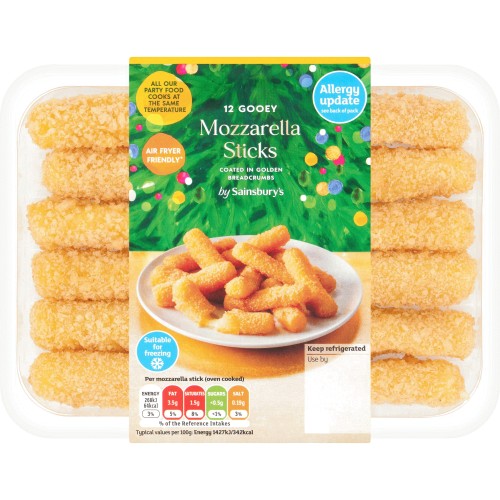 Sainsbury's Gooey Mozzarella Sticks (12 x 240g) - Compare Prices ...