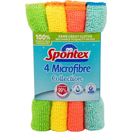 SPONTEX - Microfibre Collection XXL - 4 Microfibres XXL - Multi