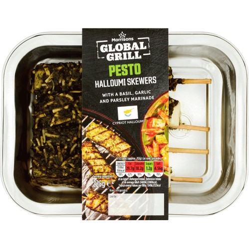 Morrisons Pesto Halloumi Skewers (225g) - Compare Prices & Where To Buy ...