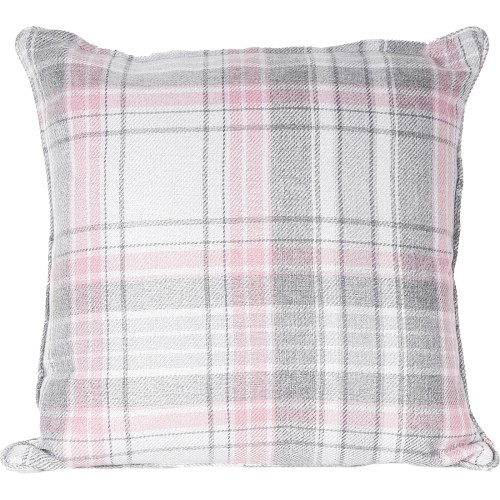 Pink and grey check cushions best sale