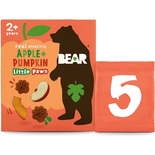 BEAR Paws Fruit Shapes Strawberry & Apple 2+ years Multipack 5 x 20g