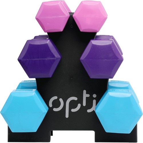 Opti neoprene dumbbell deals set