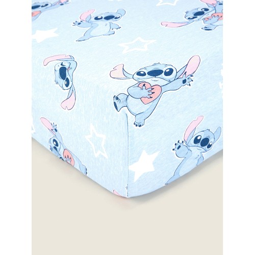 George Home Disney Stitch Cot Bed Fitted Sheet Cotbed Compare