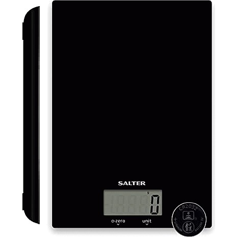 Salter 1036 Black, Slimline Disc Kitchen Scale