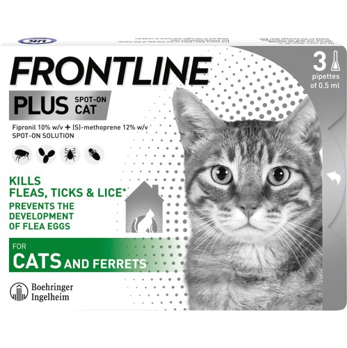 Frontline spot on outlet top for cats