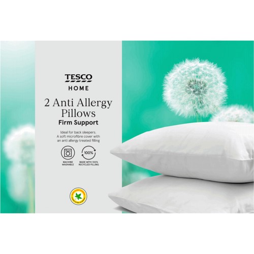 Tesco Anti Allergy Pillow Firm Compare Prices Where To Buy Trolley