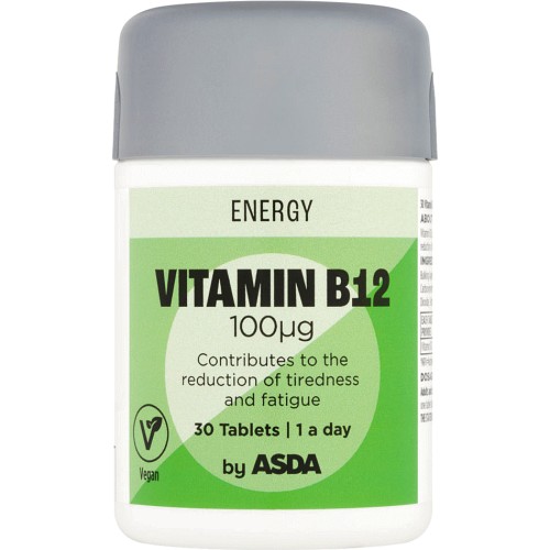 ASDA Vitamin B12 100µg Energy Tablets (30) - Compare Prices & Where To ...