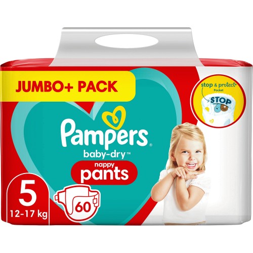 Fred & Flo Easy Fit Pants Jumbo Pack Size 6 60 Pack - Tesco Groceries