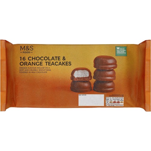 M&S 16 Chocolate & Orange Teacakes (280g) - Compare Prices & Where To ...