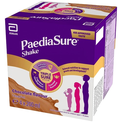 PEDIASURE DRINK VAINILLA 4 BOTELLAS X 200 ML.