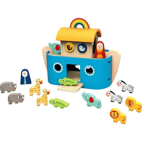 Tooky Toy Wooden Noah's Ark With Storybook - Compare Prices & Where To ...