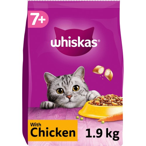 Idioot Extreem opbouwen Whiskas Senior Complete Dry Cat Food Biscuits Chicken (1.9kg) - Compare  Prices - Trolley.co.uk