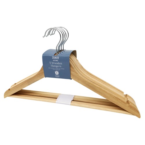 Wilko White Wooden Coat Hangers 5 Compare Prices Where To Buy Trolley