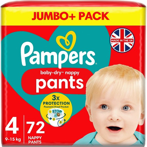 Pampers nappy pants size 4 2024 jumbo pack