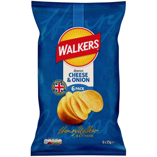 Walkers Crinkles Cheddar Onion 6 Compare Prices Where To Buy 