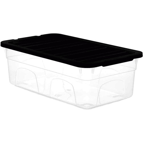 Wilko Clear Plastic Shoe Box with Lid 11x19 cm 33 Compare Prices Where To Buy Trolley