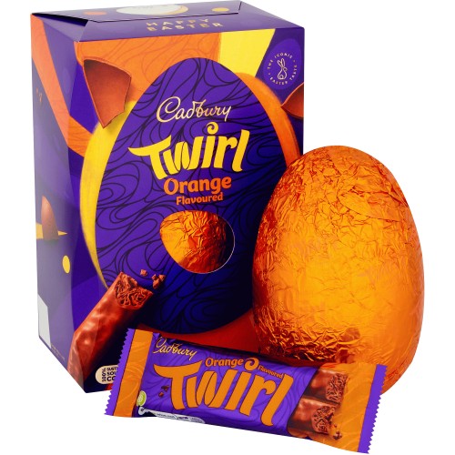 Cadbury Twirl Orange Traditional Chocolate Easter Egg (198g) - Compare ...