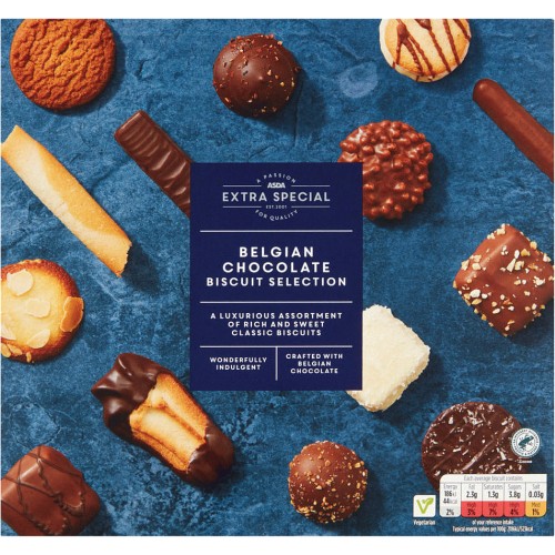 Asda Extra Special Belgian Chocolate Biscuit Selection 375g Compare Prices And Where To Buy